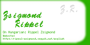 zsigmond rippel business card